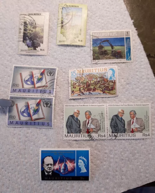 Mauritius Stamps Random Selection From QE11