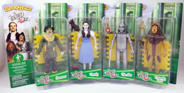 Le Magicien d'Oz - NobleToys - Figurines flexibles Dorothy, Scarecrow, Tin Man,