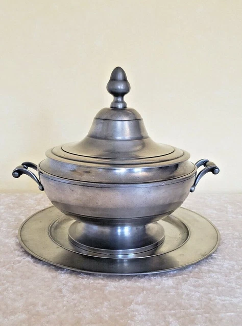 ANCIENNE SOUPIERE En Etain Poinconne EUR 35,00 - FR