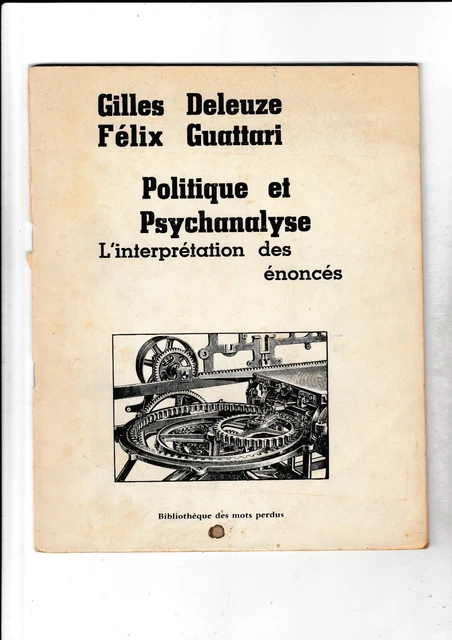 Livre "Dialogues" Gilles Deleuze & Claire Parnet - Édition Originale 1977 - Envoi Autographe Signé - Bon état