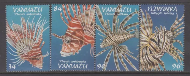 Vanuatu - Lionfish Issue (Set MNH) 1999 (CV $8)