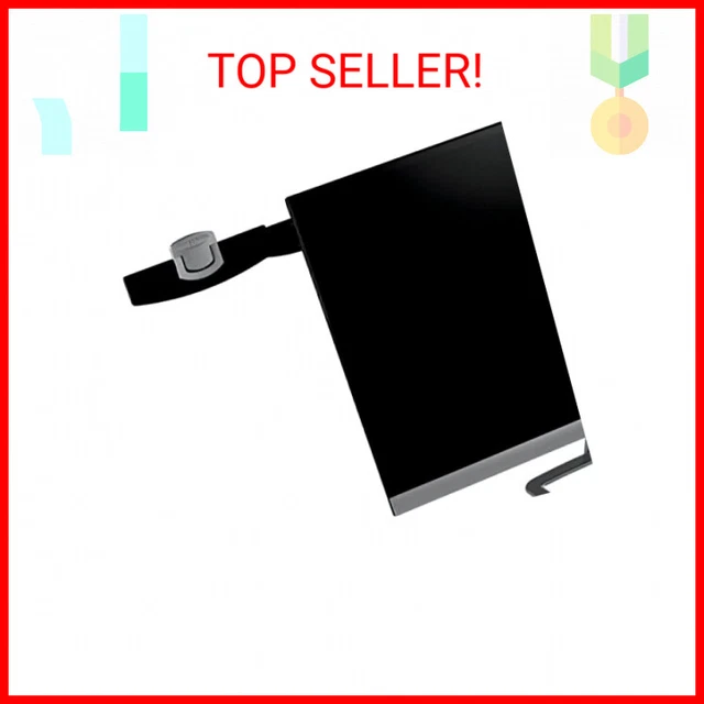 3M Monitor Mount Document Clip, 30 Sheet Capacity, Black (DH240MB)