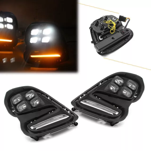 2pcs For Chevrolet Cavalier 2016-2017 DRL Daytime Running Light Fog Lamp