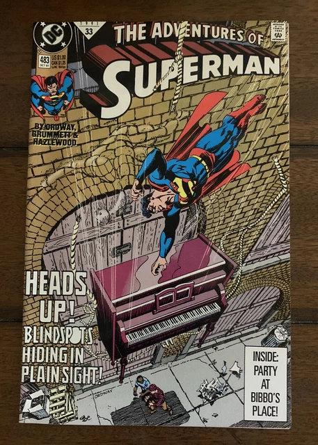 DC Comics Adventures of Superman #483 1991 Jerry Ordway VF/NM or Better