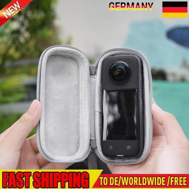 Hartschalen-Schutzhülle PU-Tragetasche für Insta360 One X3/2 (grau)