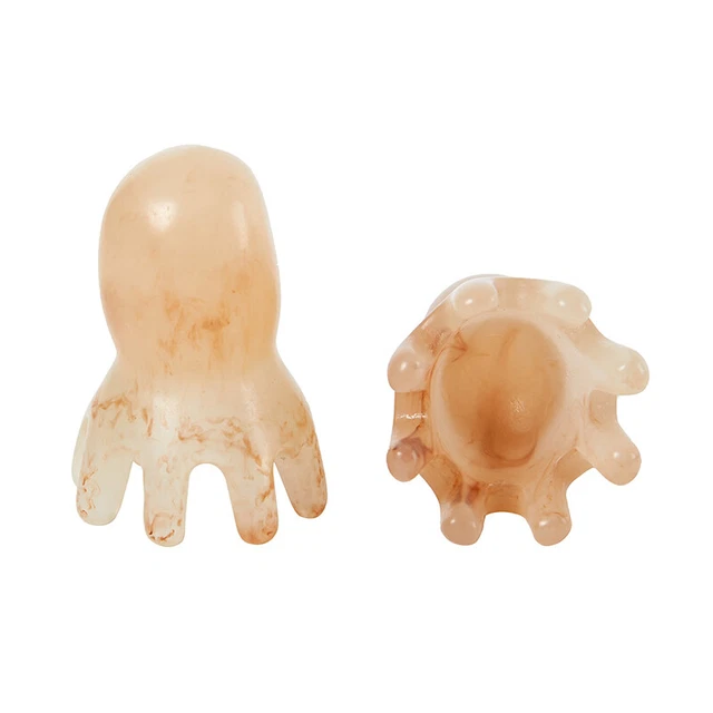 1PC Resin Octopus Comb Head Massager Meridian Scalp Massage Gua Sha ToXI LS
