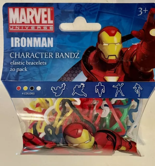 Silly Bandz Ironman Marvel Universe Avengers Character Elastic Bracelets 20 Pack
