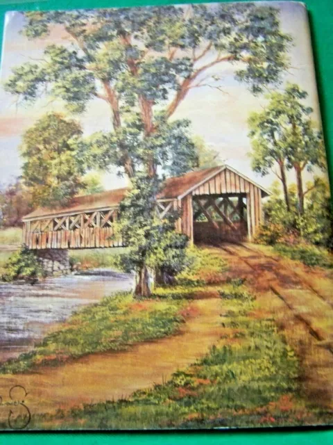 Escenas De Ayer Bridges Barns Mills More Bonnie Seaman 1987 Pintura Tole