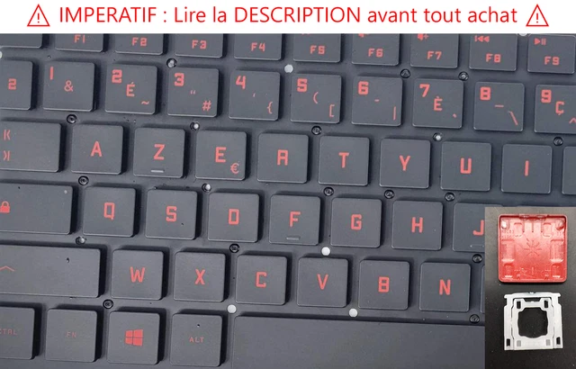 Touche De Rechange Pour Clavier HP Omen 15 - Modèles DC1044NW, DC0010NR, DC0011NW - Occasion