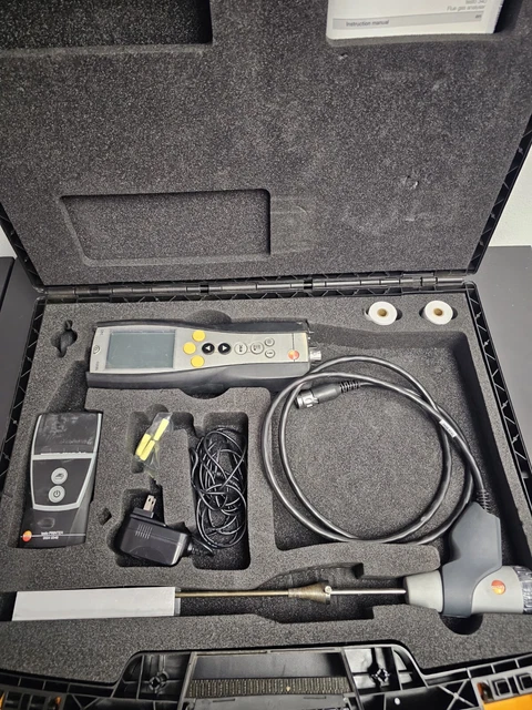 Testo 340 Combustion Emissions Flue Gas Analyzer Tool Kit O2 CO NO NO2