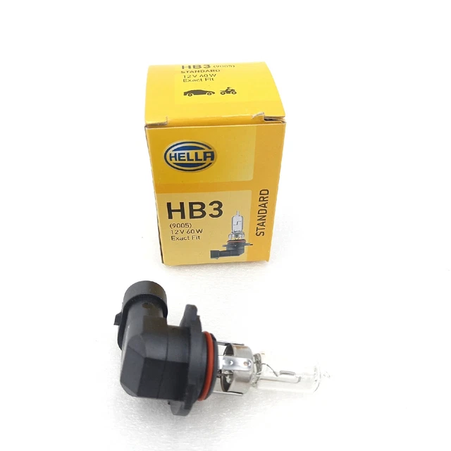 HELLA Ampoule Halogène HB3 12V 60W - Culot P20d | Éclairage Auto Standard | Qualité OEM