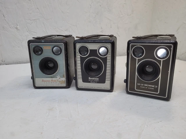 Cámara vintage Kodak Brownies modelo I, C&D