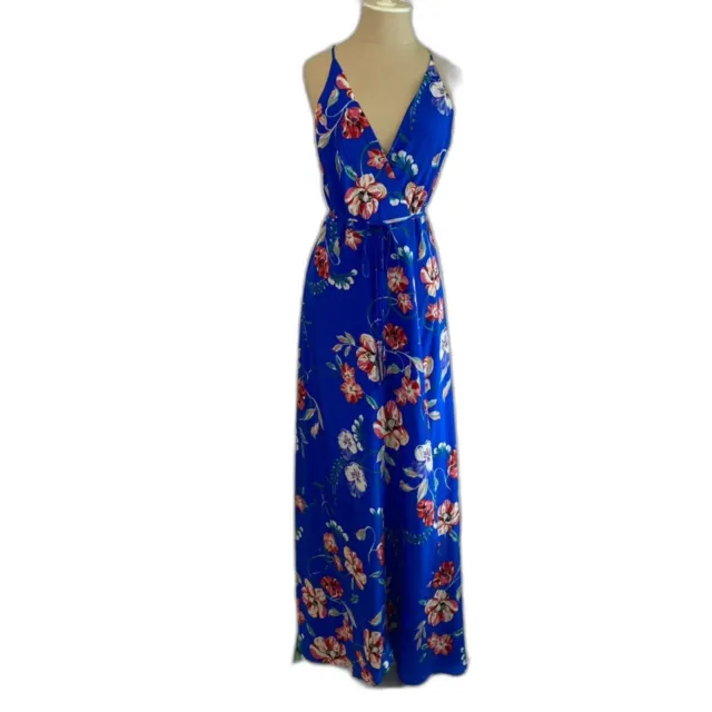 NWT $258 Yumi Kim Silk Rush Hour Floral Wrap Maxi Dress - Size S