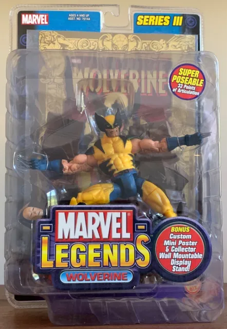 Marvel Legends Wolverine Series 3 Figure Gold Foil Comic Variant Toybiz 2002 New