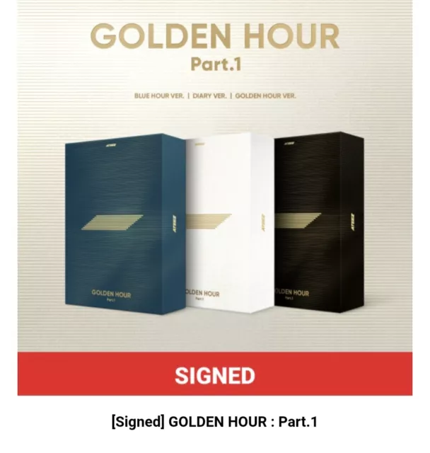 ATEEZ - GOLDEN HOUR : PART.1 10TH MINI ALBUM PHOTOBOOK SIGNED Random Version