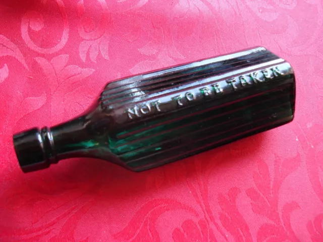 Very Scarce Cricket Bat Poison Bottle.