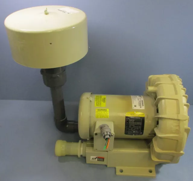 Gast Regenair Blower R5325A-2 127/110 CFM, Baldor 35J337Y331 2.5HP 3450RPM 460V
