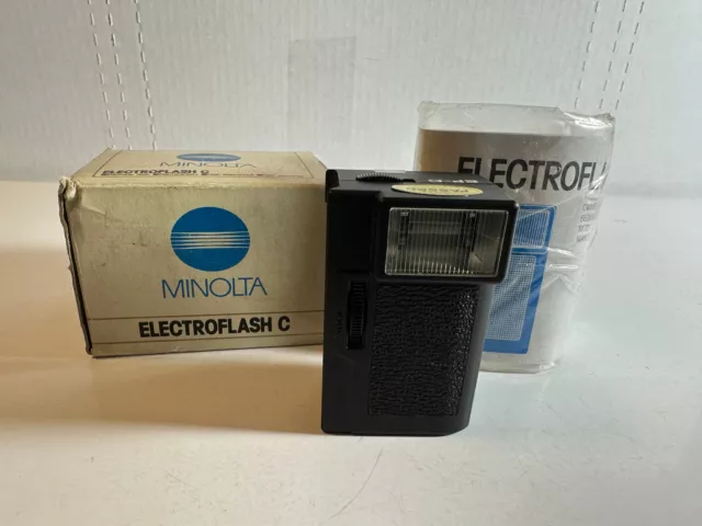 Minolta EF-C Electroflash C Electronic Flash for AF-C AutoFocus Camera With Box