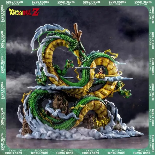 FIGURINE DRAGON BALL Shenron Son Goku PVC 22 cm Avec Socle Figurine Collection EUR 58,90 - FR