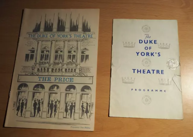 Duke of York's theatre Programmes   "The Price"  & "Point of Departure"