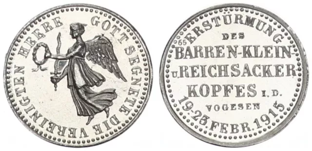 Deutsches Kaiserreich Siegespfennig 1915 Medaille - Gott Segnete die vere 108849