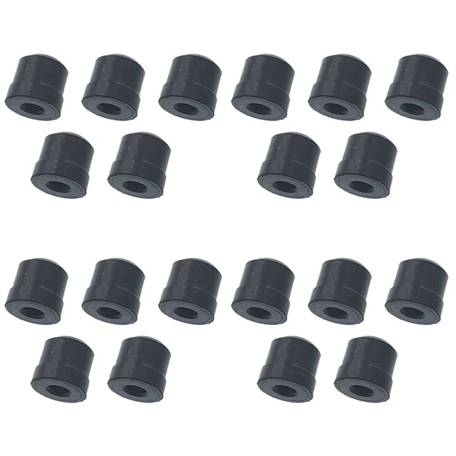 10 Tappi Foro A Scatto In Gomma Silicone – 2,5 Mm A 14 Mm, Trasparenti/Bianchi, Per Copertura E Protezione - 3