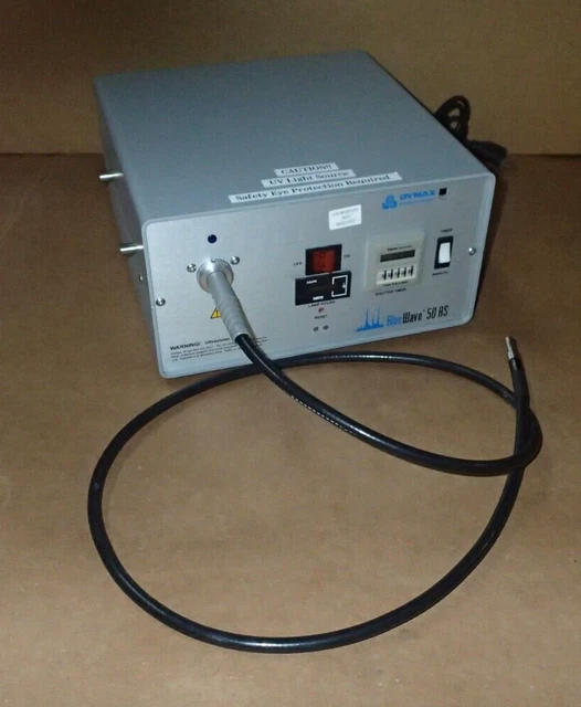 Dymax Blue Wave 50AS UV Light Curing Spot Lamp System Fiber Optic Light Source