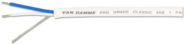 VAN DAMME - Pro Grade Classic XKE 1 Pair Install Cable White 100m Reel