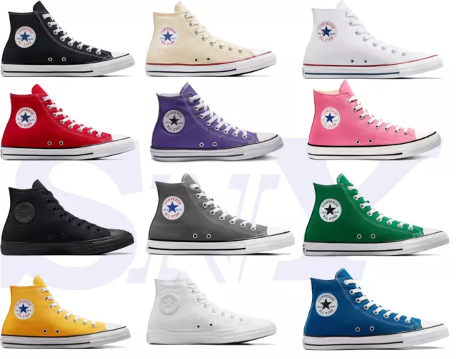 Converse Men's Chuck Taylor All star High Top Sneaker Canvas Upper +MORE COLORS