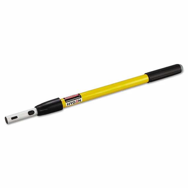 Rubbermaid Commercial HYGEN Quick-Connect Extension Handle 20-40" Yellow/Black