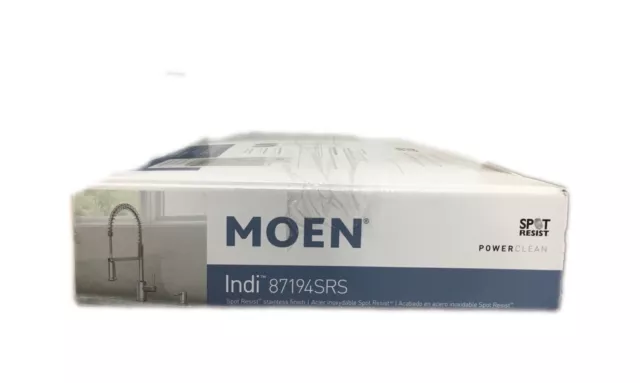 MOEN Indi Single-Handle Pre-Rinse Spring Pulldown Sprayer Kitchen Faucet