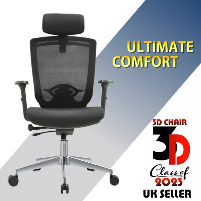 SIHOO Ergonomic Mesh Office Chair Computer Pc Desk Seat Adjustable Chair UK