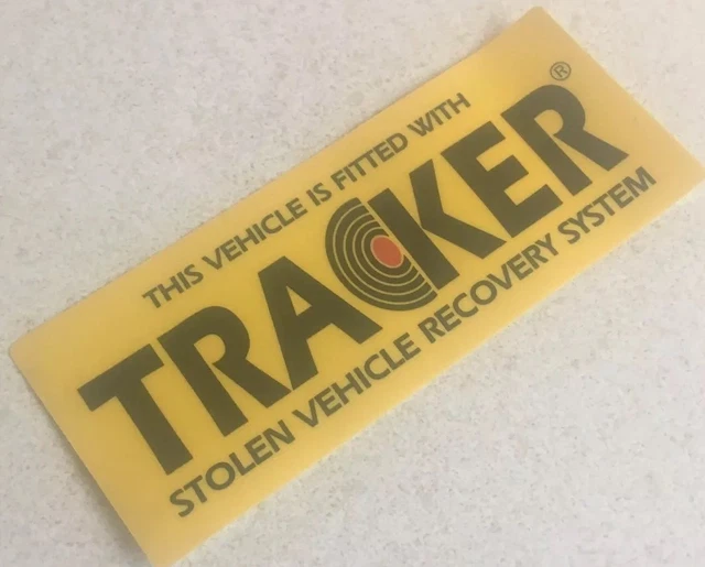 ANTI THEFT STICKER Genuine Tracker Warning Deterrent Sign RANGE ROVER ...