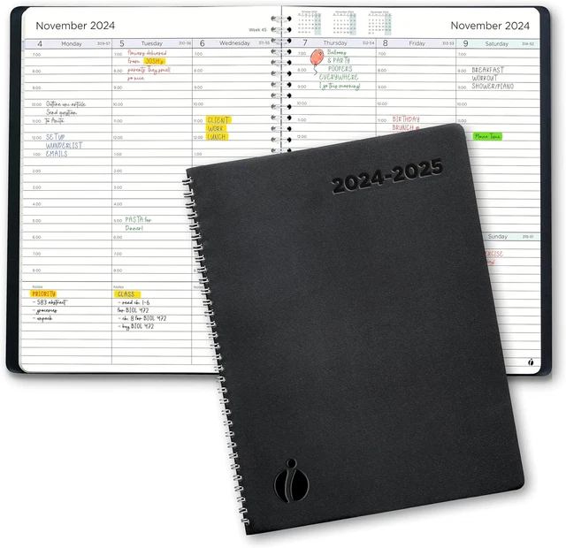 ACADEMIC PLANNER 20242025 Hourly 20242025 Planner Weekly and