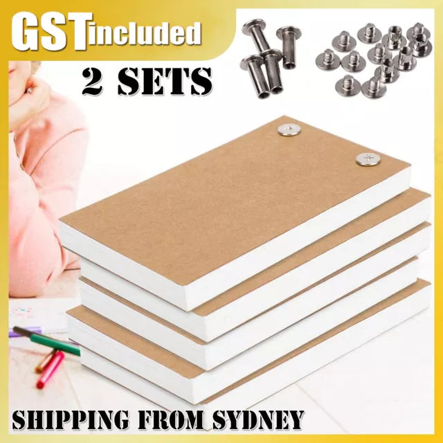 240 Sheets Flipbook Animation Paper -Flippable Paper and Binding Screws