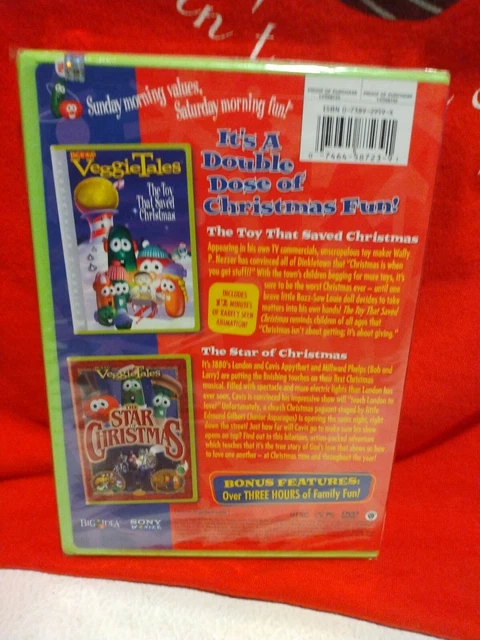 VEGGIETALES HOLIDAY DOUBLE FEATURE New! DVD Star of+ Toy that Saved ...