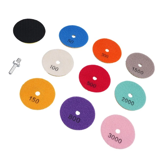 Smerigliatrice cuscinetti 8*8 cm smusso pietra stick strumenti 50-3000# piastrelle marmo