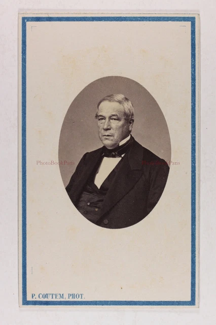 P.Coutem Fotograf IN Vichy c1865 Frankreich Foto CDV Vintage Albumin