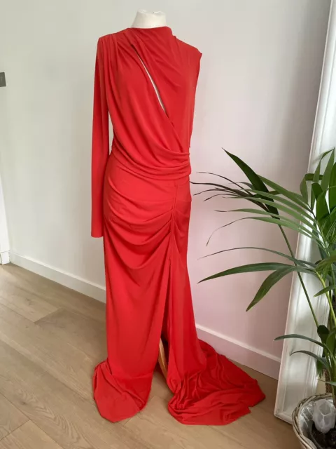 Asos Stunning Red Maxi Dress 14 Tall