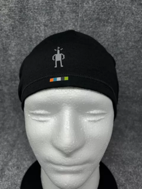 Smartwool Sport Beanie Merino Wool Blend Black Cuffed Lightweight Breathable