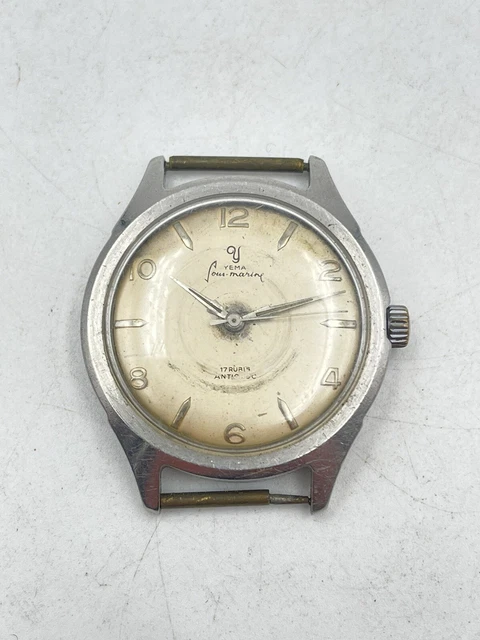 Montre Mécanique Femme YEMA Sous Marine - Mouvement 17 Rubis - Vintage Années 80 - Occasion