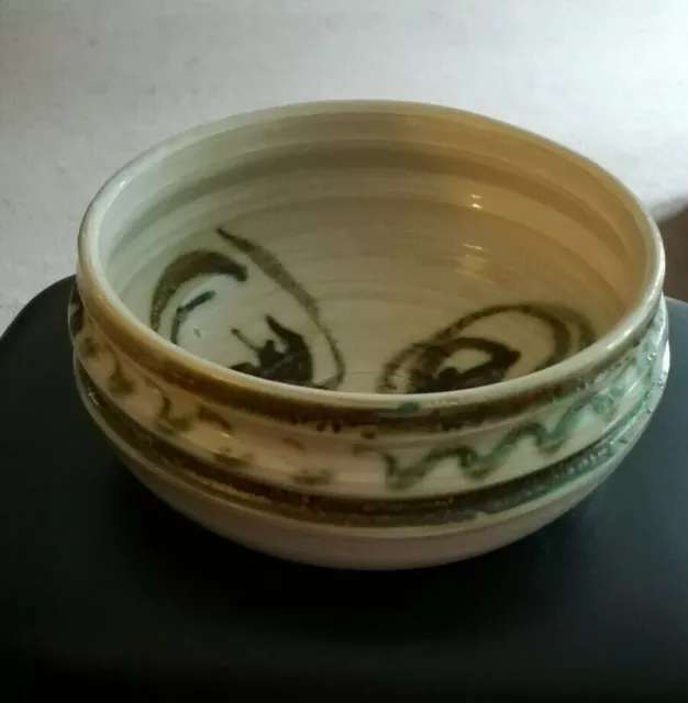 Gerard T Lyons . Moffat stoneware mid century bowl Studio Pottery Scotland VGC