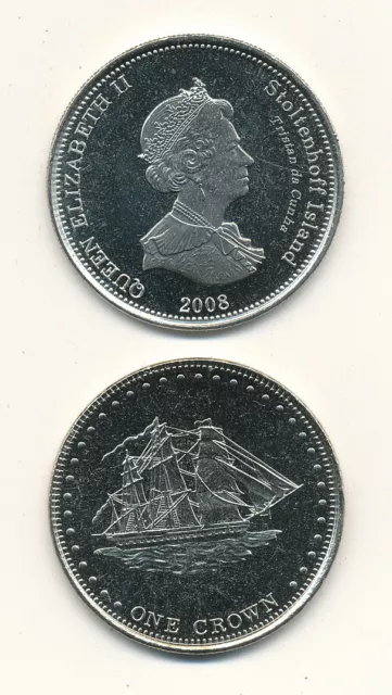 Tristan da Cunha / Stoltenhoff Island - 1 Crown 2008 UNC