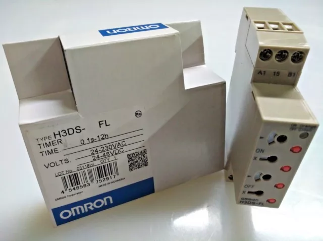 Omron H3DS-FL Timer 24-230VAC 24-48VDC