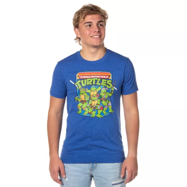 Teenage Mutant Ninja Turtles Men's TMNT Retro Cartoon Graphic T-Shirt