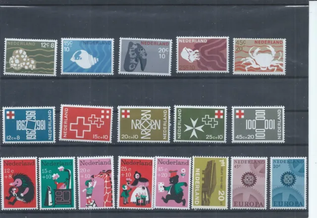 Netherlands stamps.   1967 lot MH. The Europa are the normal paper.   (AD365)