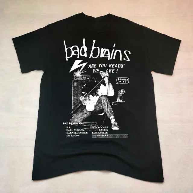 Vintage Bad Brains 80s 90s Quickness Tour T Shirt merauder cro mags hardcore