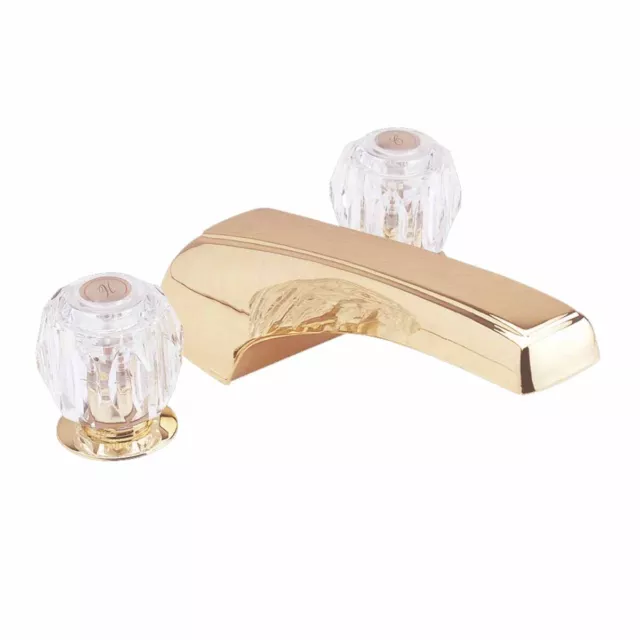 Tub Faucet Bright Solid Brass 2 Handles Deck Mount | Renovator's Supply