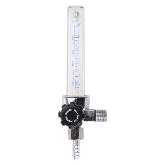Flow Meter 1/4PT 0.15MPA Flow Meter  Argon Regulator Welding 7mm Thread