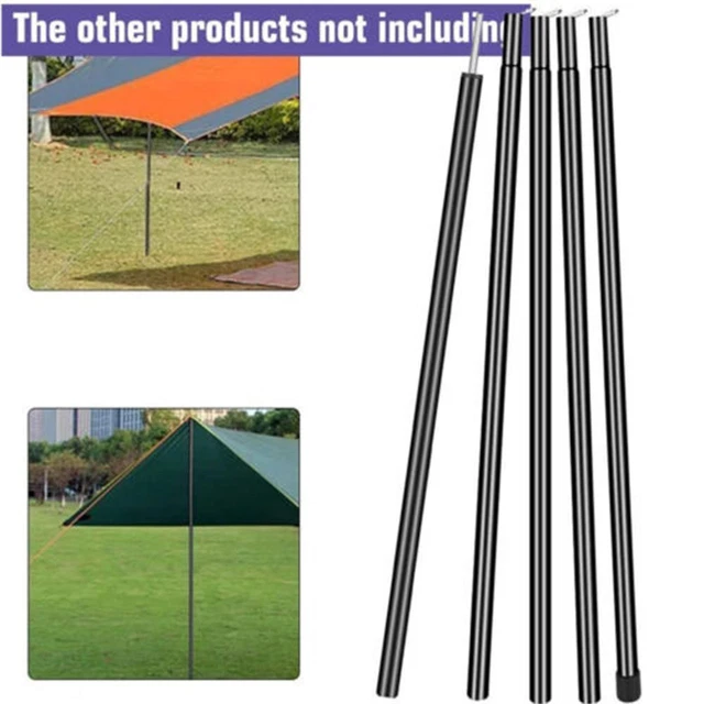 TELESCOPIC TENT CANOPY Tarp Pole Awning Bracing Rod Tent Equipment Tent ...